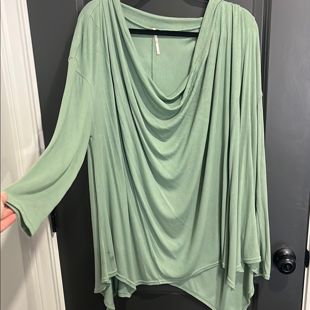 Free People Green Tunic Set with Relaxed Fit